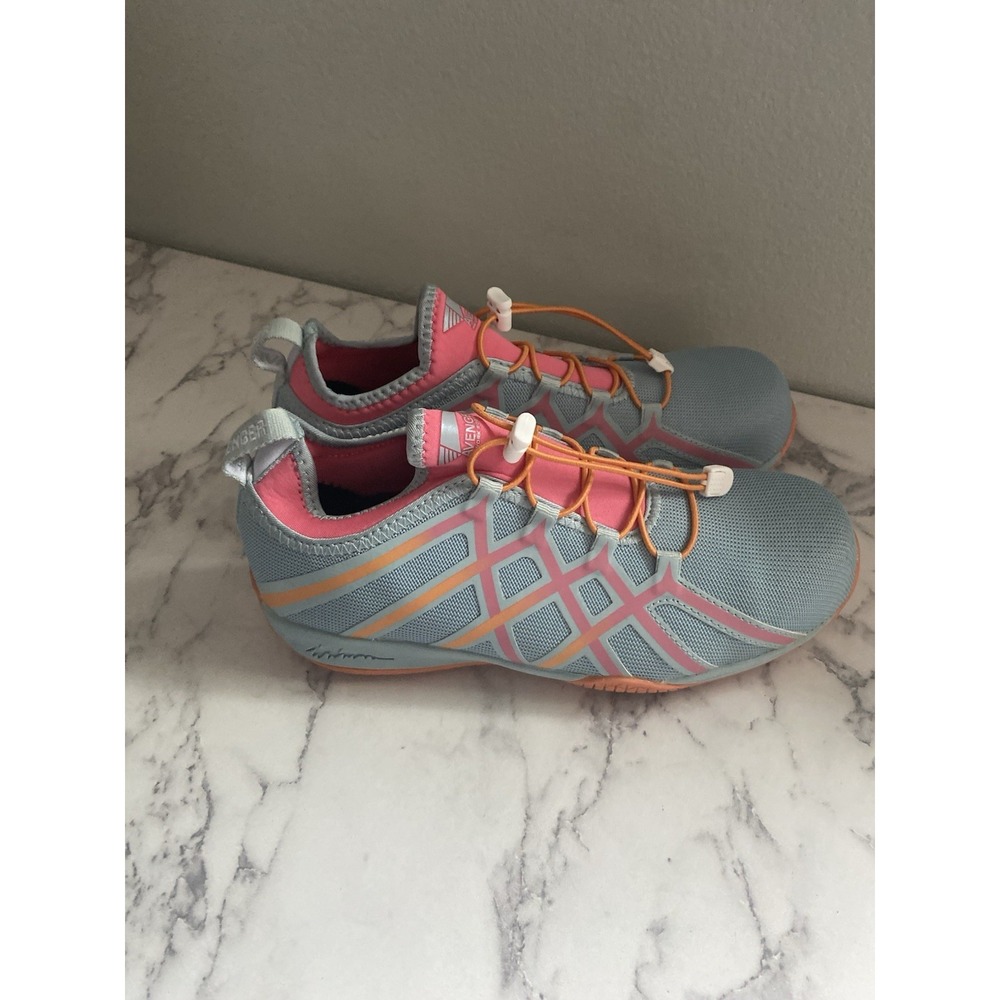 Avenger Slip-On Work Boots Industrial Safety Footwear Gray Pink Orange